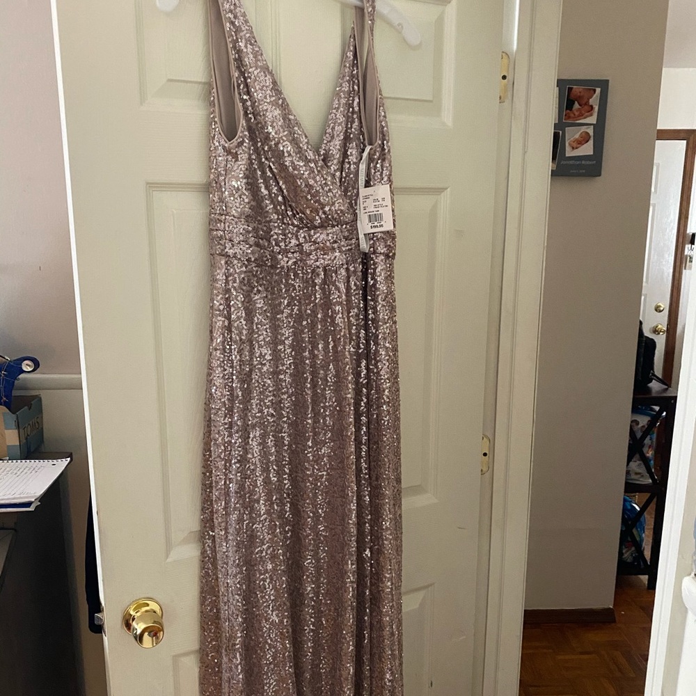 Sequin evening gown